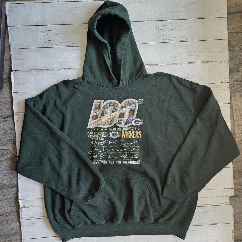 100 Years‎ Of The Green Bay Packers Hoodie Size 2XL